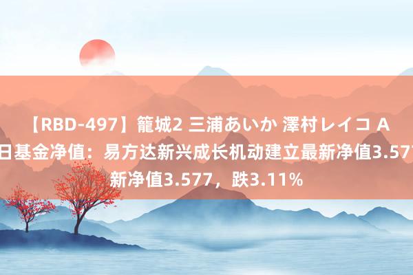 【RBD-497】籠城2 三浦あいか 澤村レイコ ASUKA 8月2日基金净值：易方达新兴成长机动建立最新净值3.577，跌3.11%