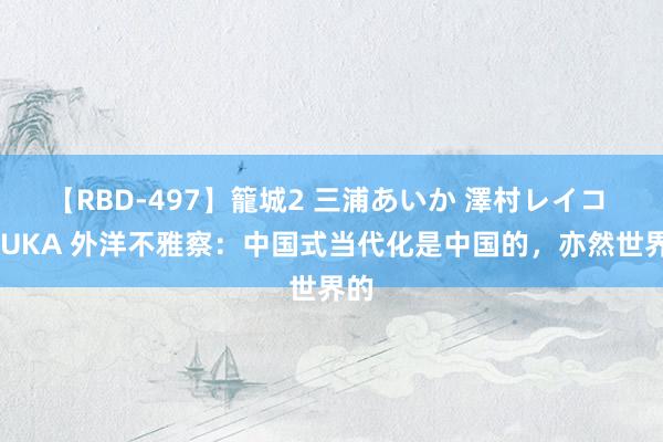 【RBD-497】籠城2 三浦あいか 澤村レイコ ASUKA 外洋不雅察：中国式当代化是中国的，亦然世界的